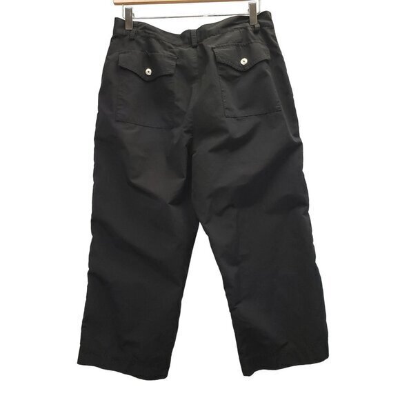 Lauren Ralph Lauren LRL Womens Cropped Black Pants Size 10 Pockets Pre-Owned - Picture 2 of 11